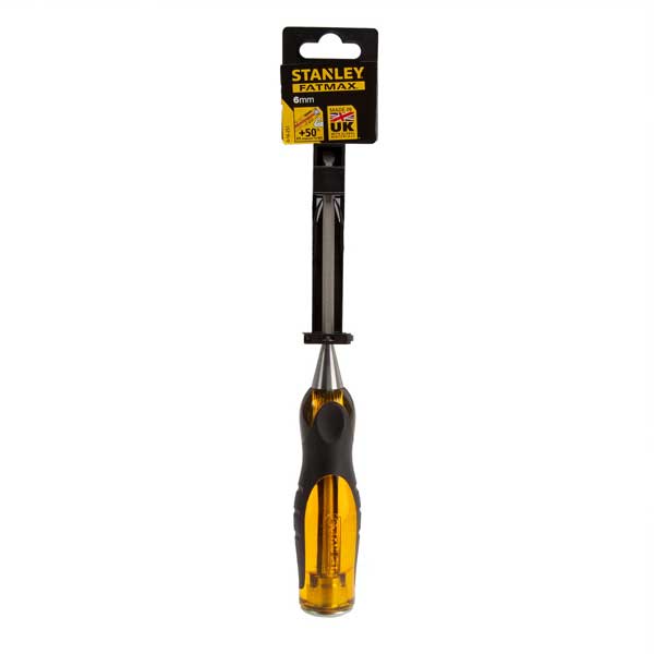 6mm Fat Max Thru Tang Wood DynaGrip Pro Chisel 