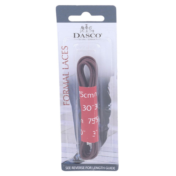 75cm Thin Round Waxed Laces Pack Of 6