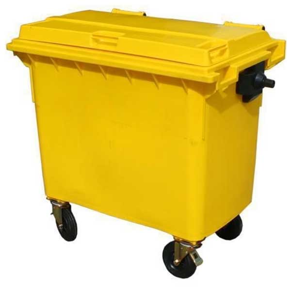 770L Litre Wheelie Waste Bin With Four Wheels