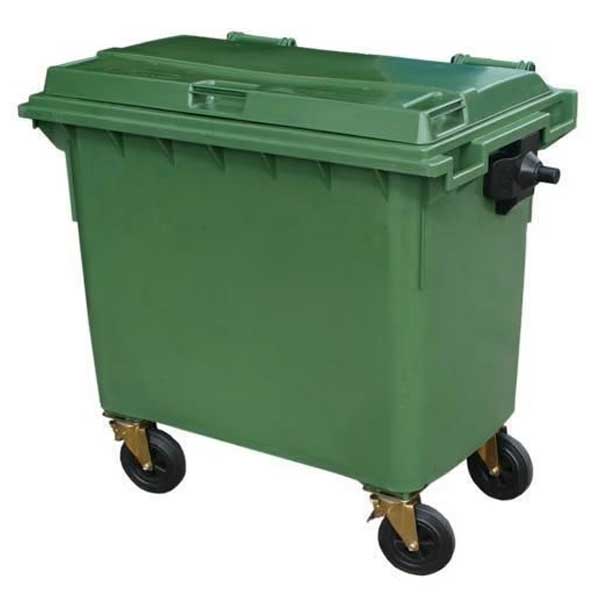 770L Litre Wheelie Waste Bin With Four Wheels