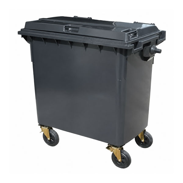 770L Litre Wheelie Waste Bin With Four Wheels