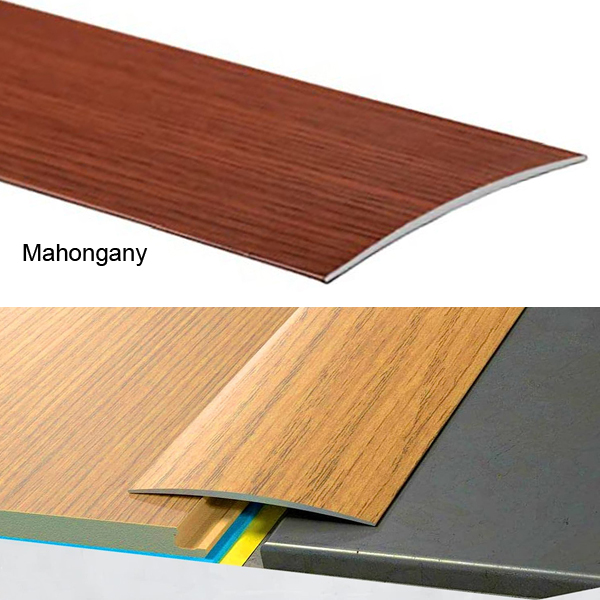 80mm Transition Strip Carpet Cover Door Floor Threshold Self-Adhesive Aluminium Wood Effect