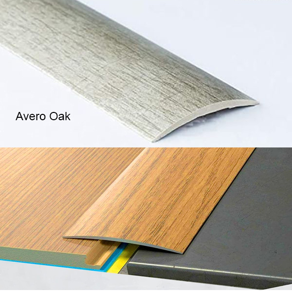 80mm Transition Strip Carpet Cover Door Floor Threshold Self-Adhesive Aluminium Wood Effect