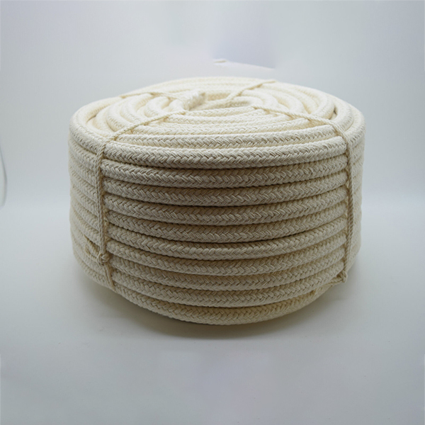 8mm Natural Braided Cotton Rope for Bag Handles & Washing Clothes