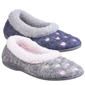 Alaska Warm Knit Fleece House Shoes