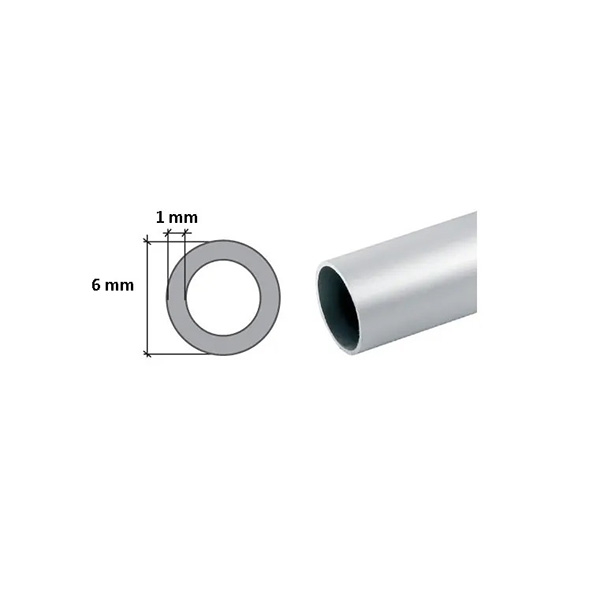 Aluminium 1m Long Round Tube Seamless Pipe