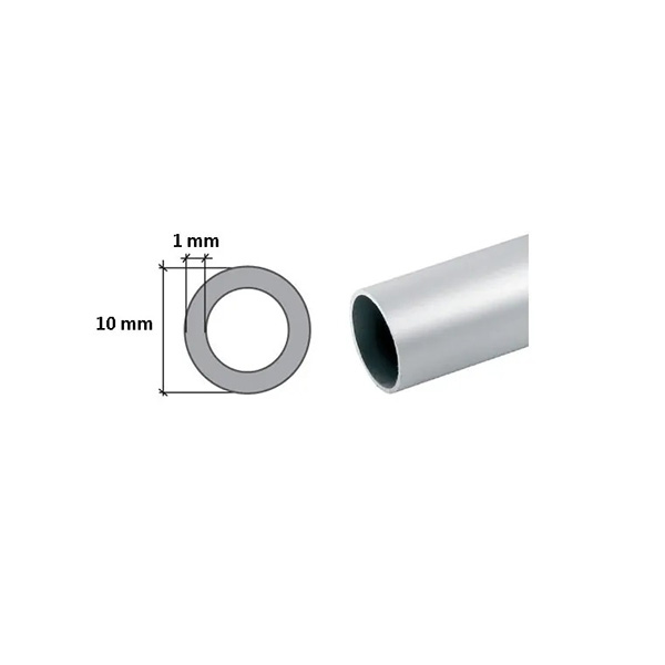 Aluminium 1m Long Round Tube Seamless Pipe