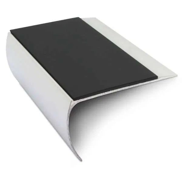Commercial Stair Nosing Edge Trim 69mm x 40mm With Pvc Insert Aluminium Non-Slip