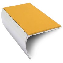 Aluminium Bullnose Stair Nosing Edge Trim 57mm x 40mm With Non Slip Pvc Insert