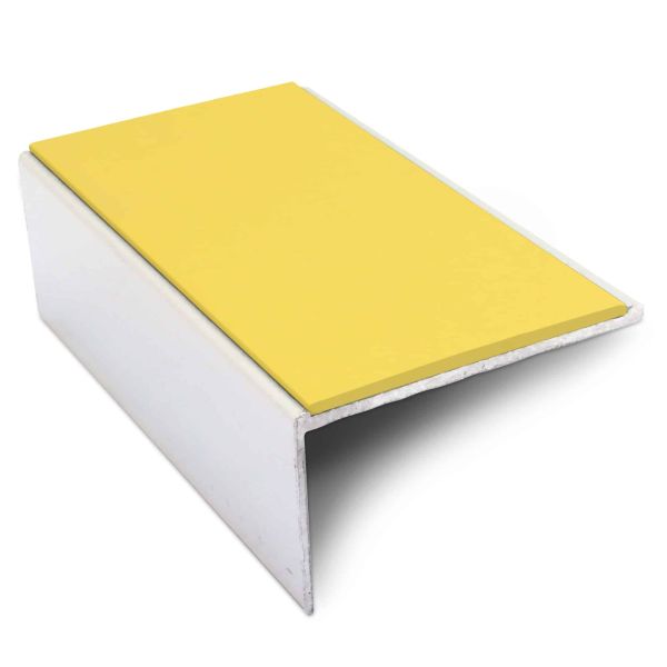 Commercial Stair Nosing Edge Trim 56mm x 32mm With Non Slip Pvc Insert Aluminium