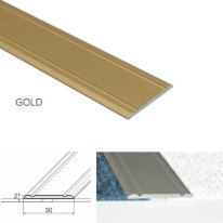 Aluminium Flat Door Threshold  Screw fix For Wooden, Laminate, Carpet Vinyl Flooring