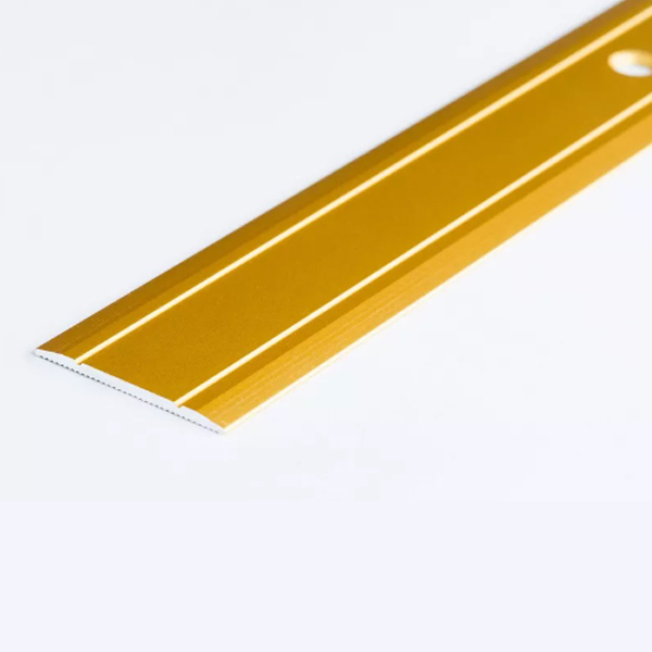 Aluminium Flat Screw Fix Door Trim Threshold Floor Edging Bar For Doorways, Room Entryways