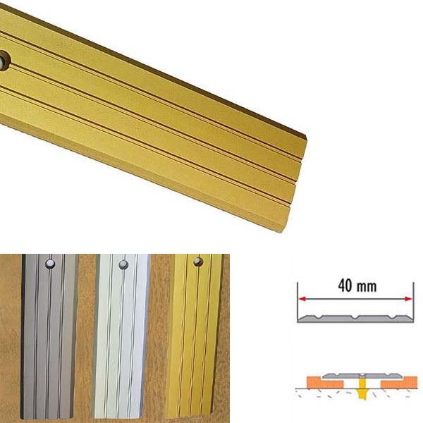 Aluminium Rail Drilled For Doorways And Room Entryways