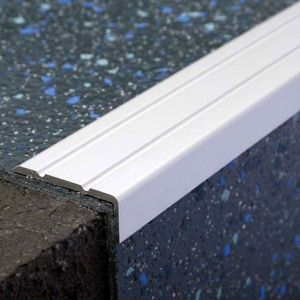 Aluminium Retro Fit Self Adhesive 30mm x 20mm Non Slip Stair Nosing