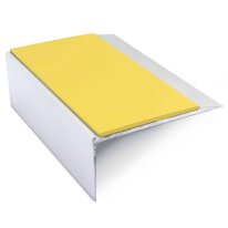 Aluminium Stair Nosing 66mm x 32mm Edge Trim With Non Slip Pvc Insert
