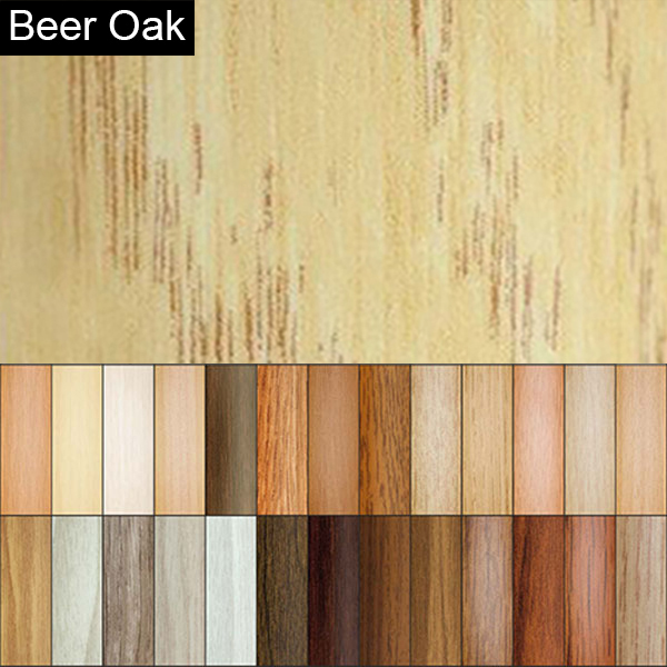 Aluminium Wood Effect Door Bar Threshold 2mm Thick Floor Edge Trim