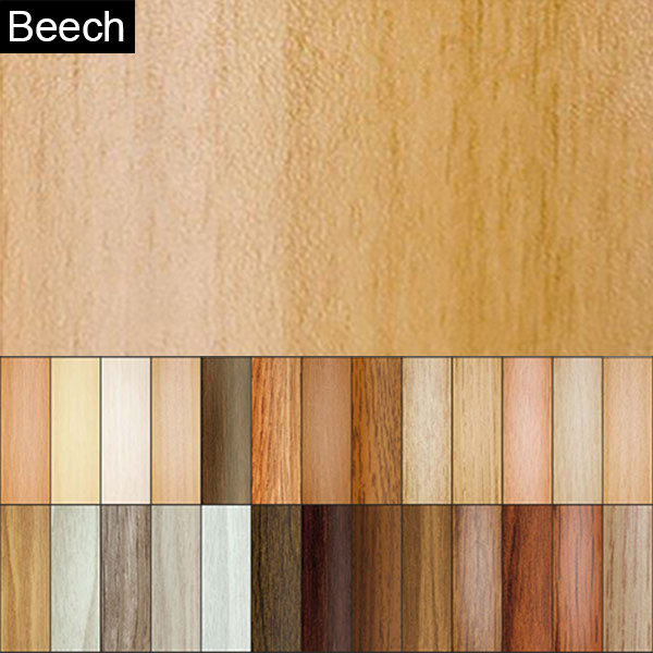 Aluminium Wood Effect Door Bar Threshold 2mm Thick Floor Edge Trim