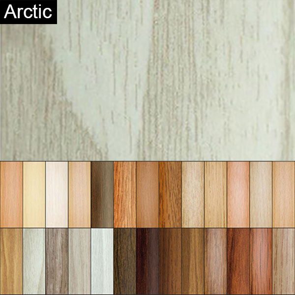Aluminium Wood Effect Door Bar Threshold 2mm Thick Floor Edge Trim