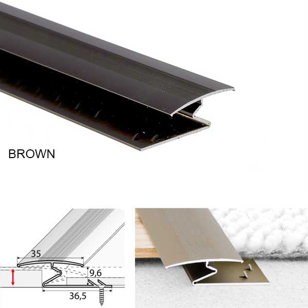 Aluminium Z Profiles For Joining Carpet to Wood Aluminium