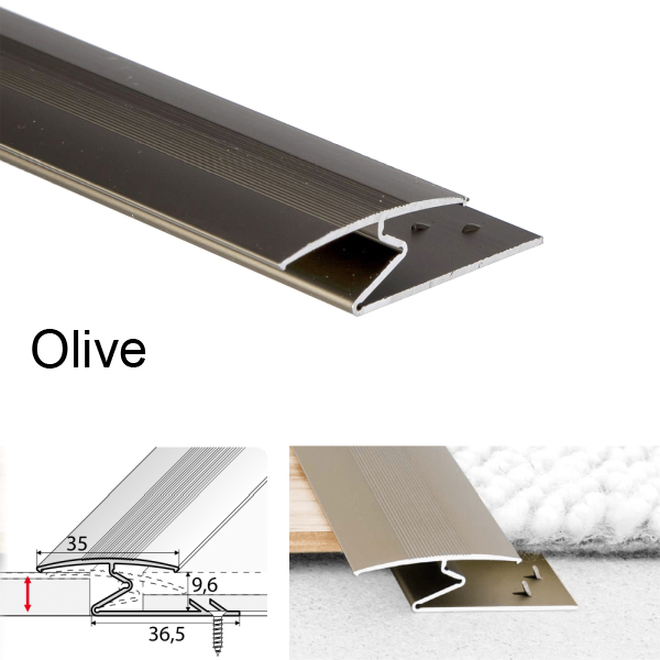 Aluminium Z Profiles For Joining Carpet to Wood Aluminium