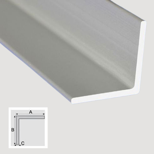 Aluminum Anodised Equal-Sided 1m Angle Profile Bar