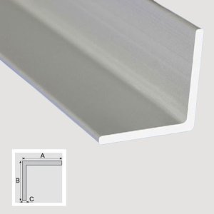 Aluminum Anodised Equal-Sided 1m Angle Profile Bar