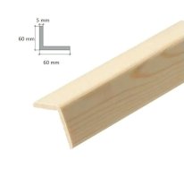 Angle Pine Corner Moulding Beading Wooden Timber Edging Trim - 2.4m Long
