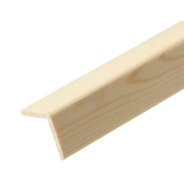 Angle Pine Corner Moulding Beading Wooden Timber Edging Trim - 2.4m Long