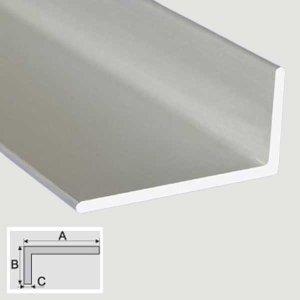 Anodised 1m Long Aluminum Profile Non-Equal Sided Angle Bar