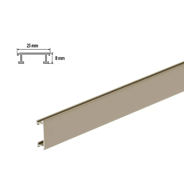 Anodized 2.5m Aluminium Border Tile Decorative Strips