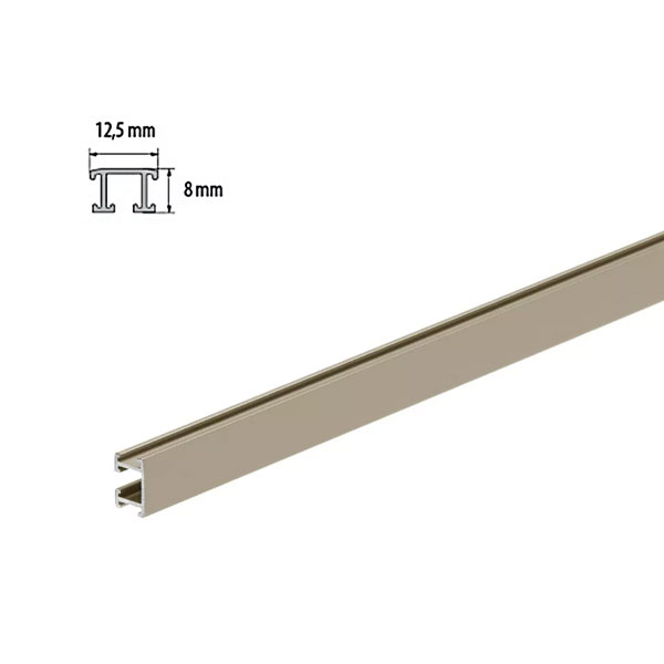Anodized 2.5m Aluminium Border Tile Decorative Strips
