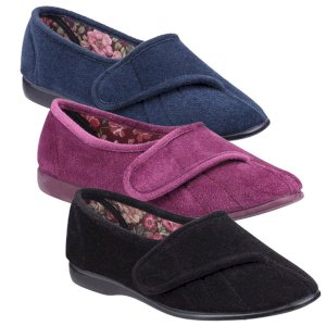 Audrey Easy Touch Fastening Slipper