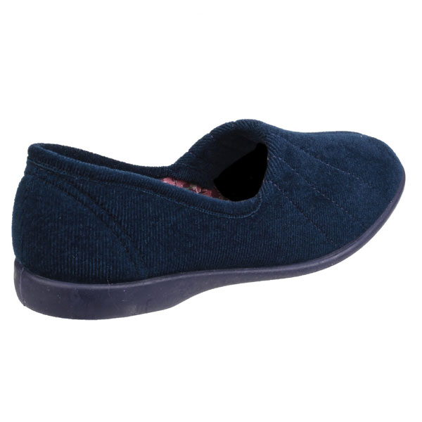 Audrey Ladies Velour Floral Print Slippers