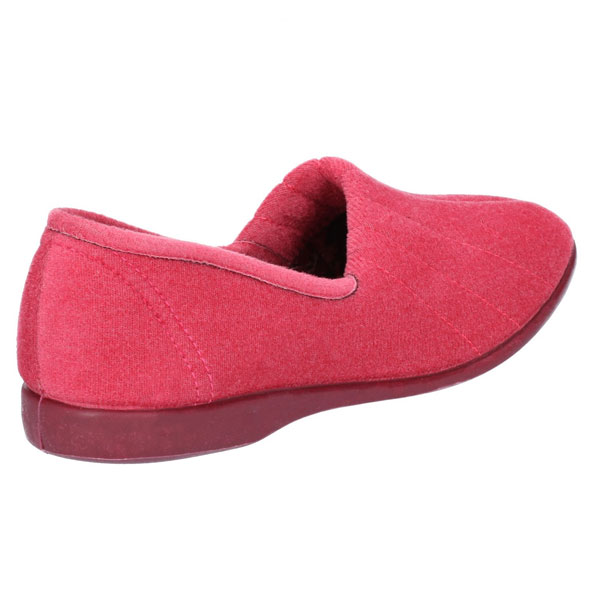Audrey Ladies Velour Floral Print Slippers