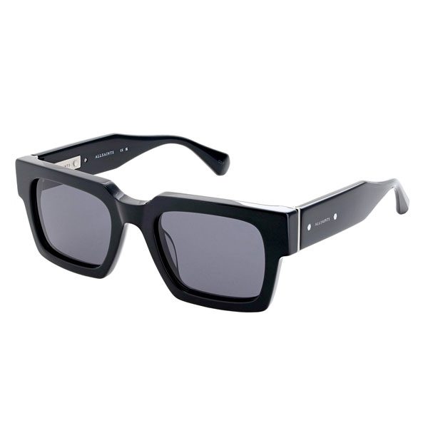 All Saints Beau Black Square Sunglasses