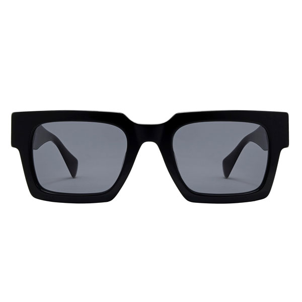 All Saints Beau Black Square Sunglasses