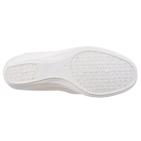 Bessie Twin Gusset Canvas Slip On Shoe