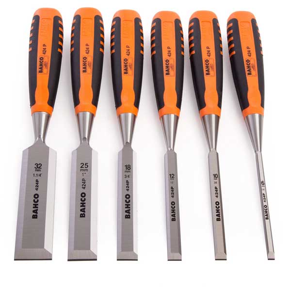 Bevel Edge with Hardened & Tempered Blade Chisels Set of 6 Piece