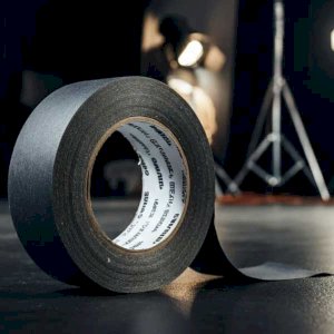 Black Pro Grade Gaffer Tape Peelable Low Tack 