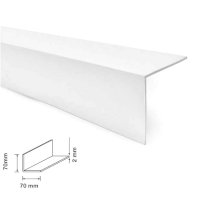 White Plastic PVC Corner 90 Degree Angle Trim 1m Long 