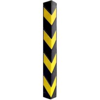 Black & Yellow Chevron Pattern Rubber Corner Guards