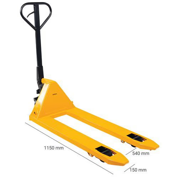 Black & Yellow Manual Hydraulic Hand Pallet Truck 