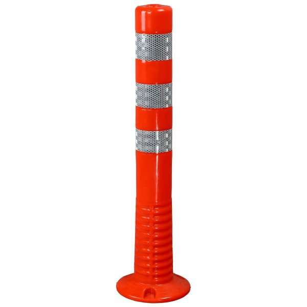 Bright Red Flexible Safety Bollards