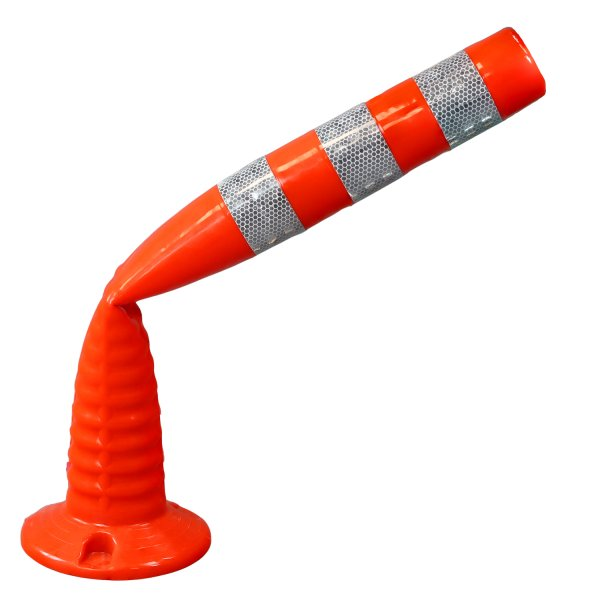 Bright Red Flexible Safety Bollards