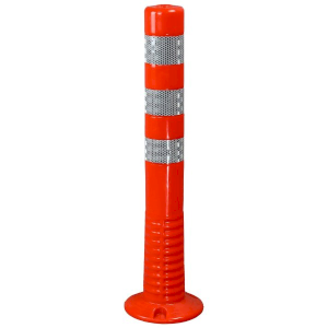 Bright Red Flexible Safety Bollards