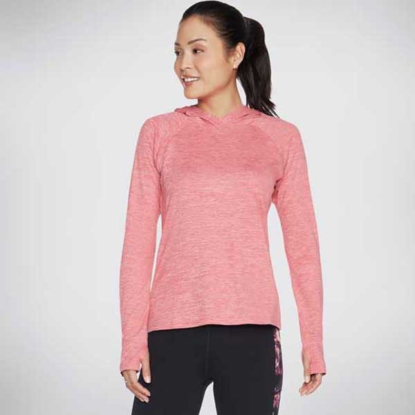 Brisk Escape Hooded Top with Thumbholes and Zip Pocket