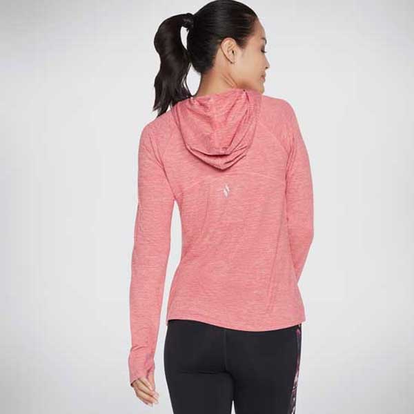 Brisk Escape Hooded Top with Thumbholes and Zip Pocket