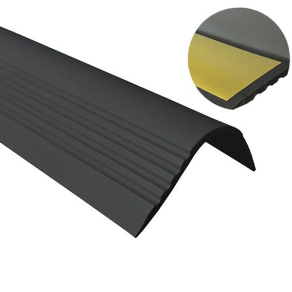 Bullnose Non Slip Stair Nosing 52mm x 40mm PVC Rubber Angle Step Edge