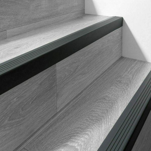 Bullnose Non Slip Stair Nosing 52mm x 40mm PVC Rubber Angle Step Edge