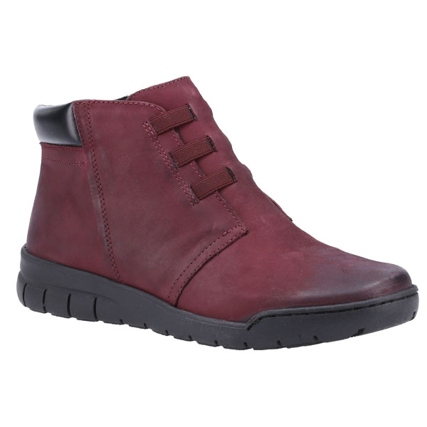 Carmen Leather Zip Ankle Boot for Women